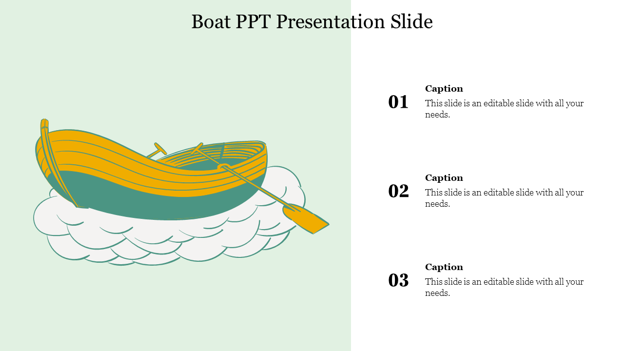 Boat PPT Presentation Slide